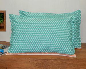 Floral pillow cover